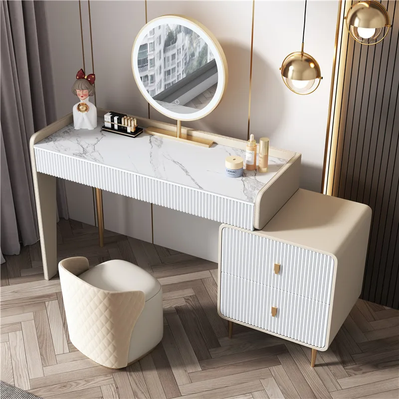 Desk Makeup Table Drawers Mirr - Beauty Without Makeup ulasan dan harga