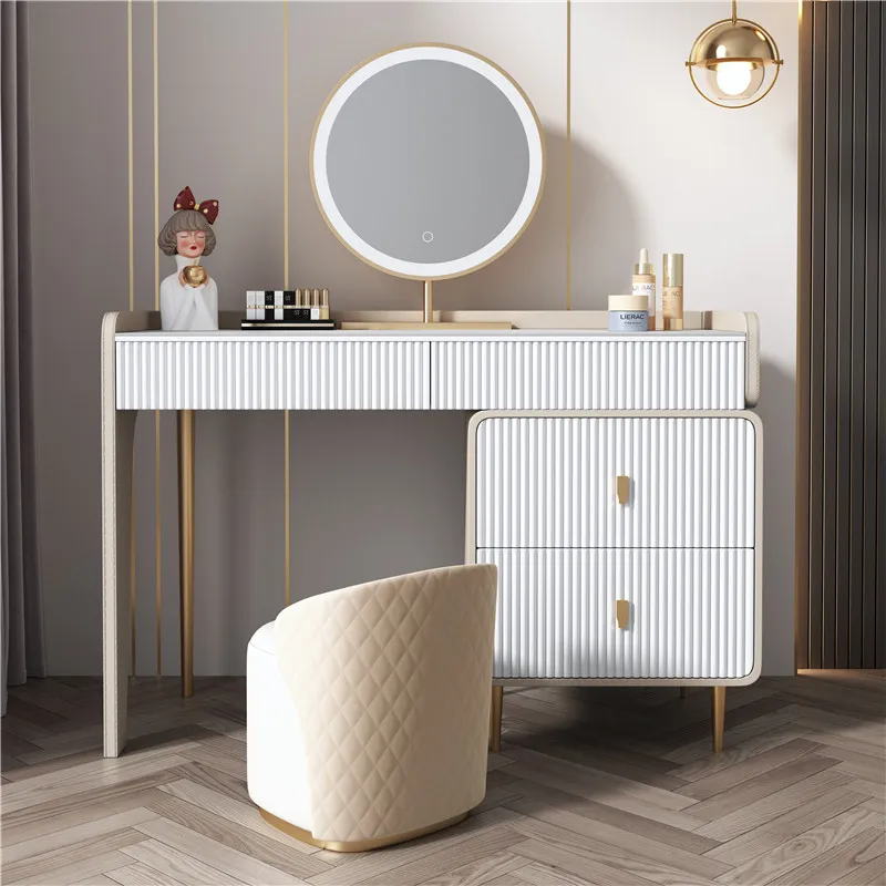 Desk Makeup Table Drawers Mirr - Beauty Without Makeup ulasan dan harga