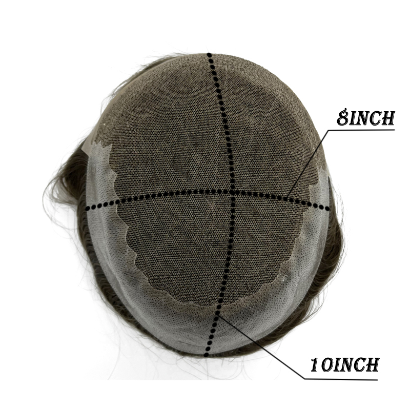 Q6 Men's Toupee Lace & PU Base - Concealer Full Coverage ulasan dan harga