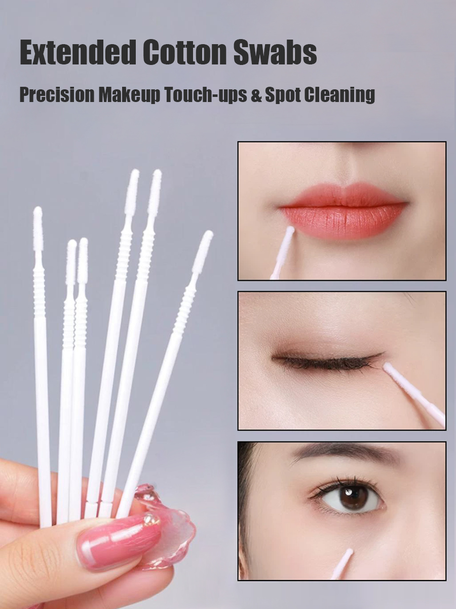 Disposable Long Cotton Swabs E - Beauty Makeup Tools ulasan dan harga