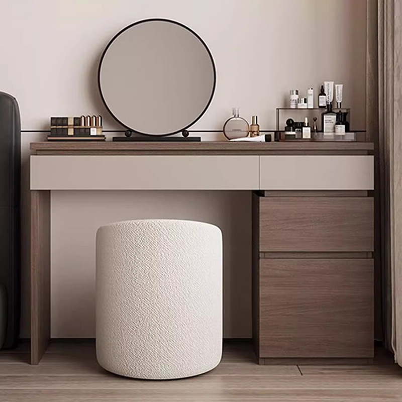 Wood Shelf Vanity Table Modern - Beauty Without Makeup ulasan dan harga
