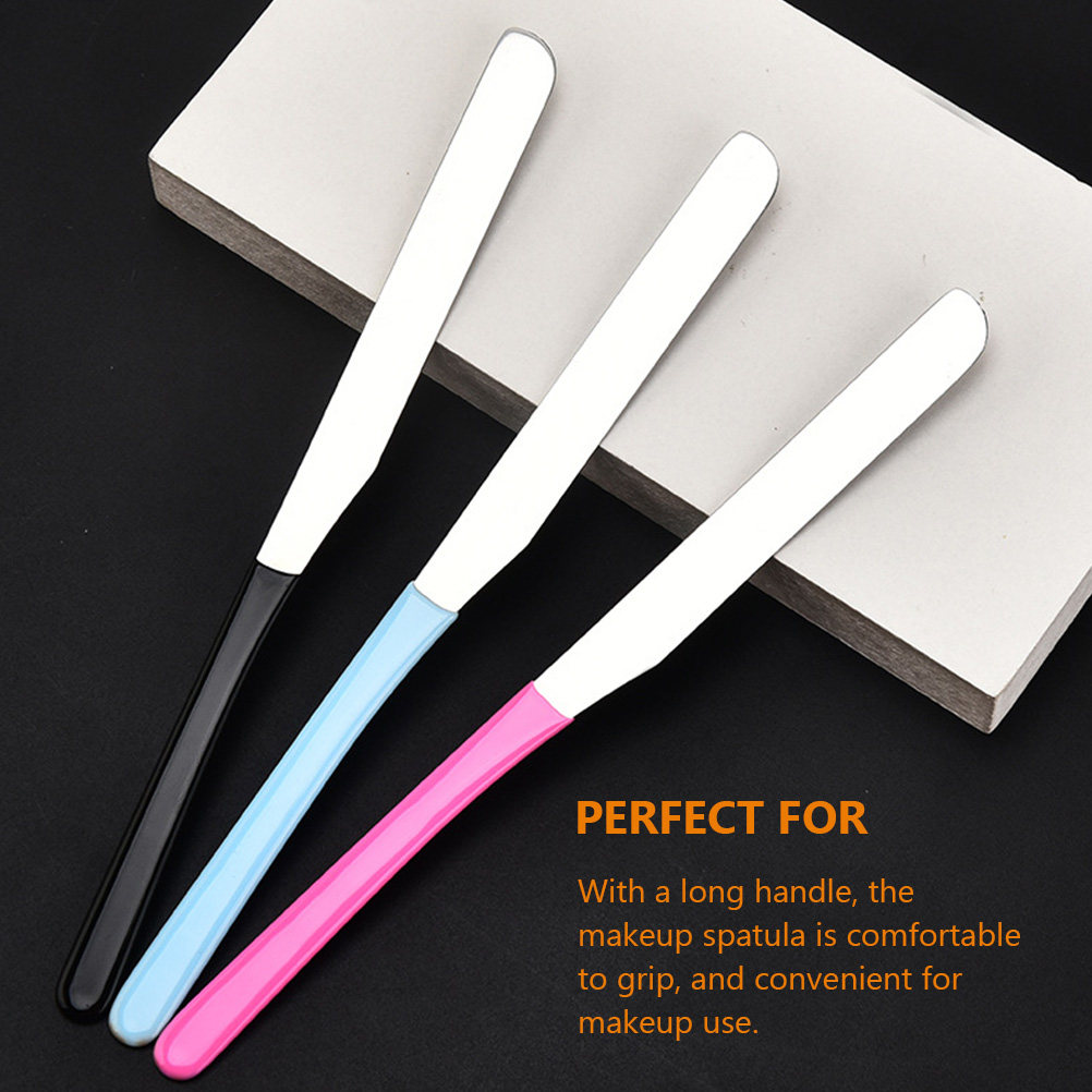 Stainless Steel Makeup Spatula - Beauty Makeup Tools ulasan dan harga