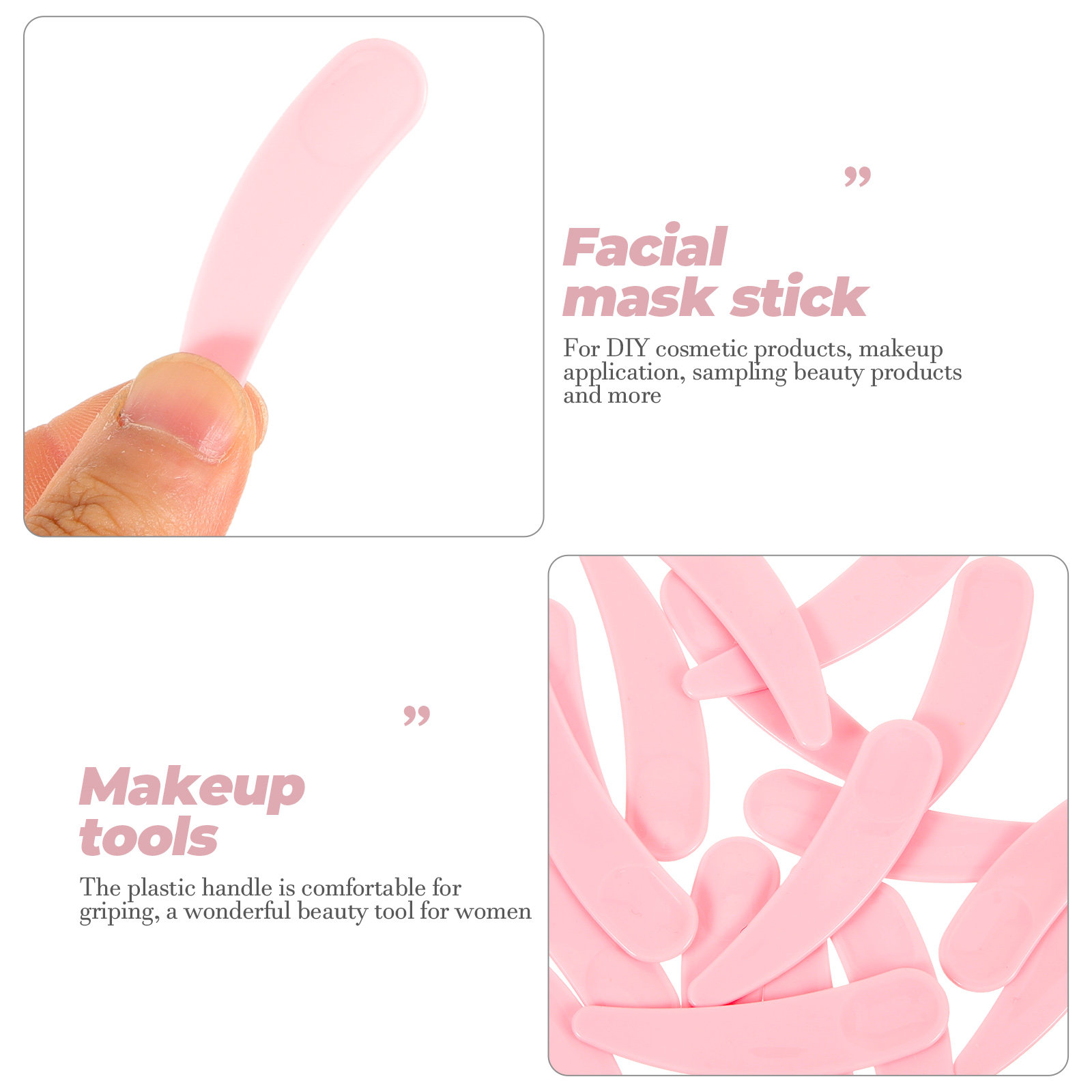 50Pcs Makeup Spoon Facial Plas - Beauty Makeup Tools ulasan dan harga
